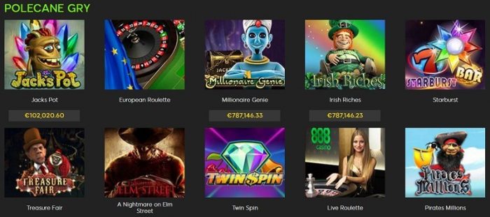 888 casino gry w portfolio