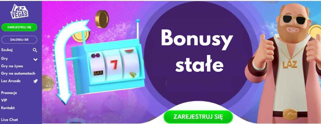 Bonusy stałe w LazVegas Casino